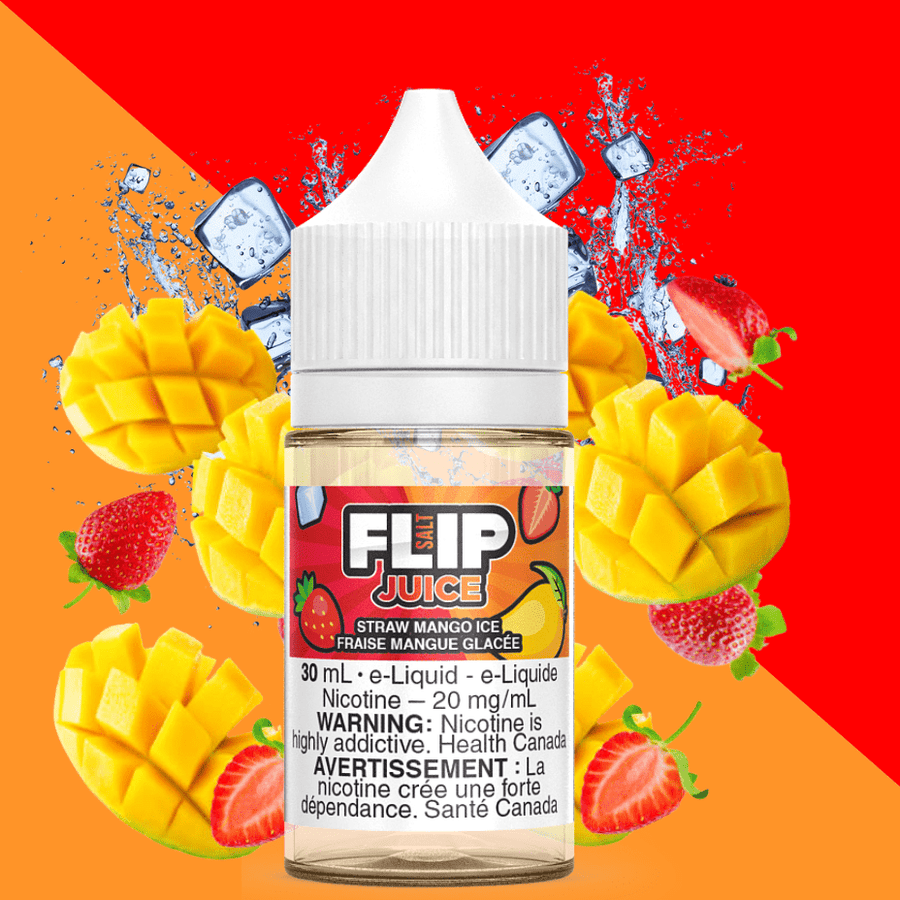 Straw Mango Ice Salt by Flip Juice 30ml / 12mg Steinbach Vape SuperStore and Bong Shop Manitoba Canada