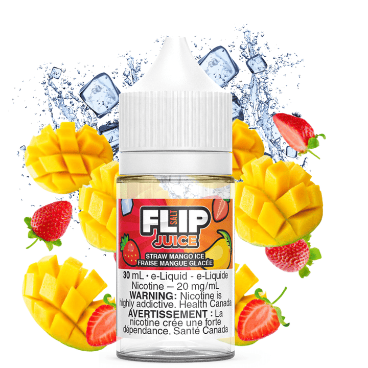 Straw Mango Ice Salt by Flip Juice Steinbach Vape SuperStore and Bong Shop Manitoba Canada