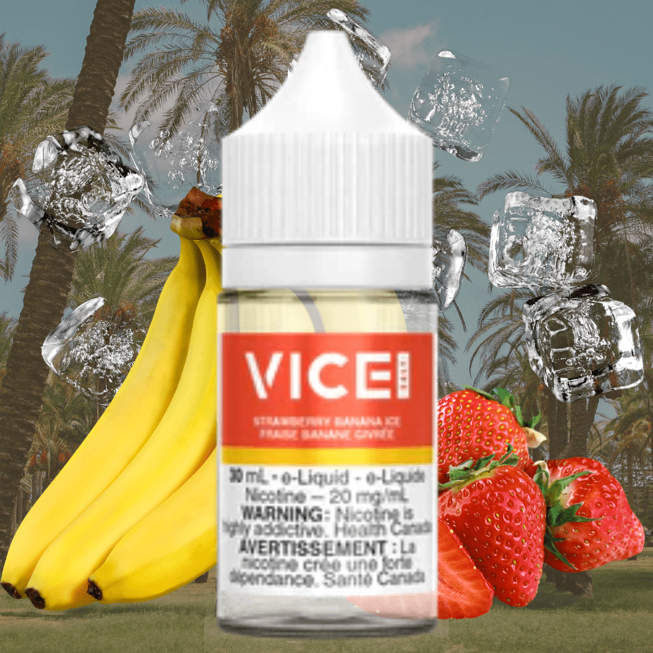 Strawberry Banana Ice by Vice Salt E-Liquid 12mg Steinbach Vape SuperStore and Bong Shop Manitoba Canada