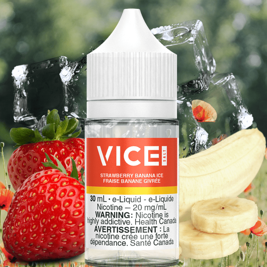 Strawberry Banana Ice by Vice Salt E-Liquid 20mg Steinbach Vape SuperStore and Bong Shop Manitoba Canada