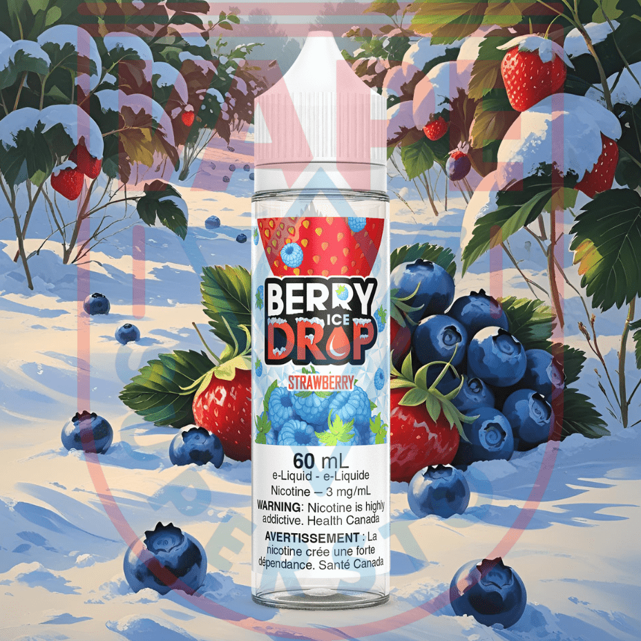 Strawberry Ice by Berry Drop E-Liquid Steinbach Vape SuperStore and Bong Shop Manitoba Canada
