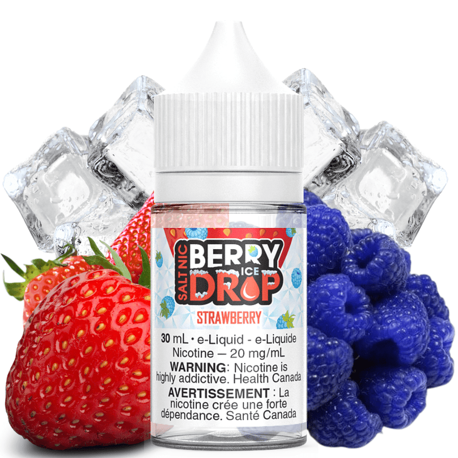 Strawberry Ice Salt by Berry Drop E-Liquid 30ml / 12mg Steinbach Vape SuperStore and Bong Shop Manitoba Canada