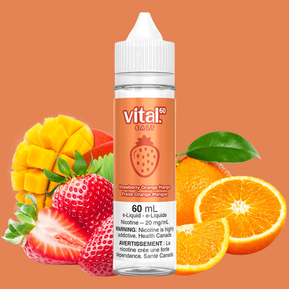 Strawberry Orange Mango by Vital 60 Salt 12mg Steinbach Vape SuperStore and Bong Shop Manitoba Canada