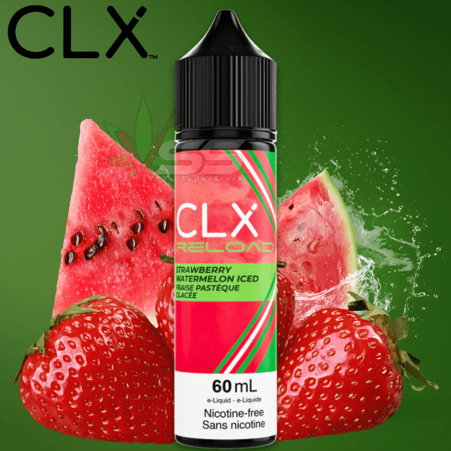 Strawberry Watermelon Iced by CLX Reload 60ml / 0mg Steinbach Vape SuperStore and Bong Shop Manitoba Canada