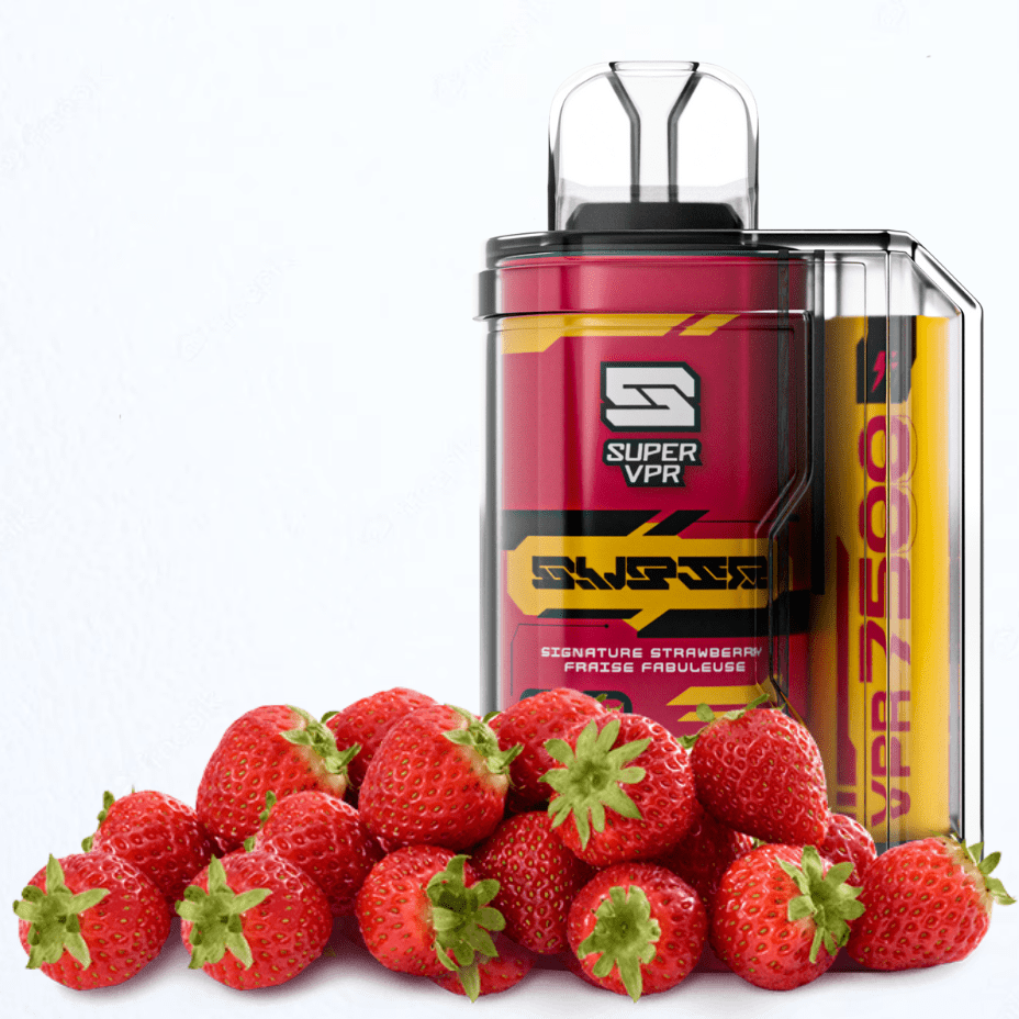 Super VPR 7500 Disposable Vape-Signature Strawberry 7500 / 20mg Steinbach Vape SuperStore and Bong Shop Manitoba Canada