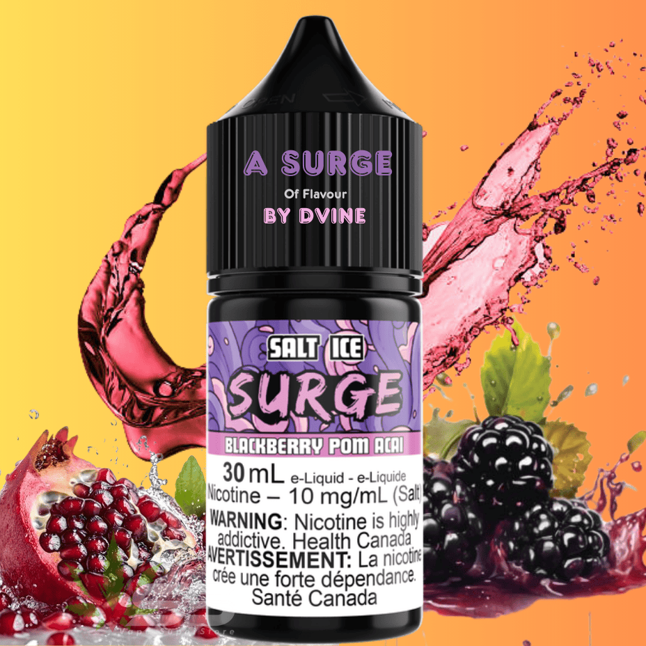 Surge E-Liquid-Blackberry Pom Acai Ice Salt 30ml Steinbach Vape SuperStore and Bong Shop Manitoba Canada
