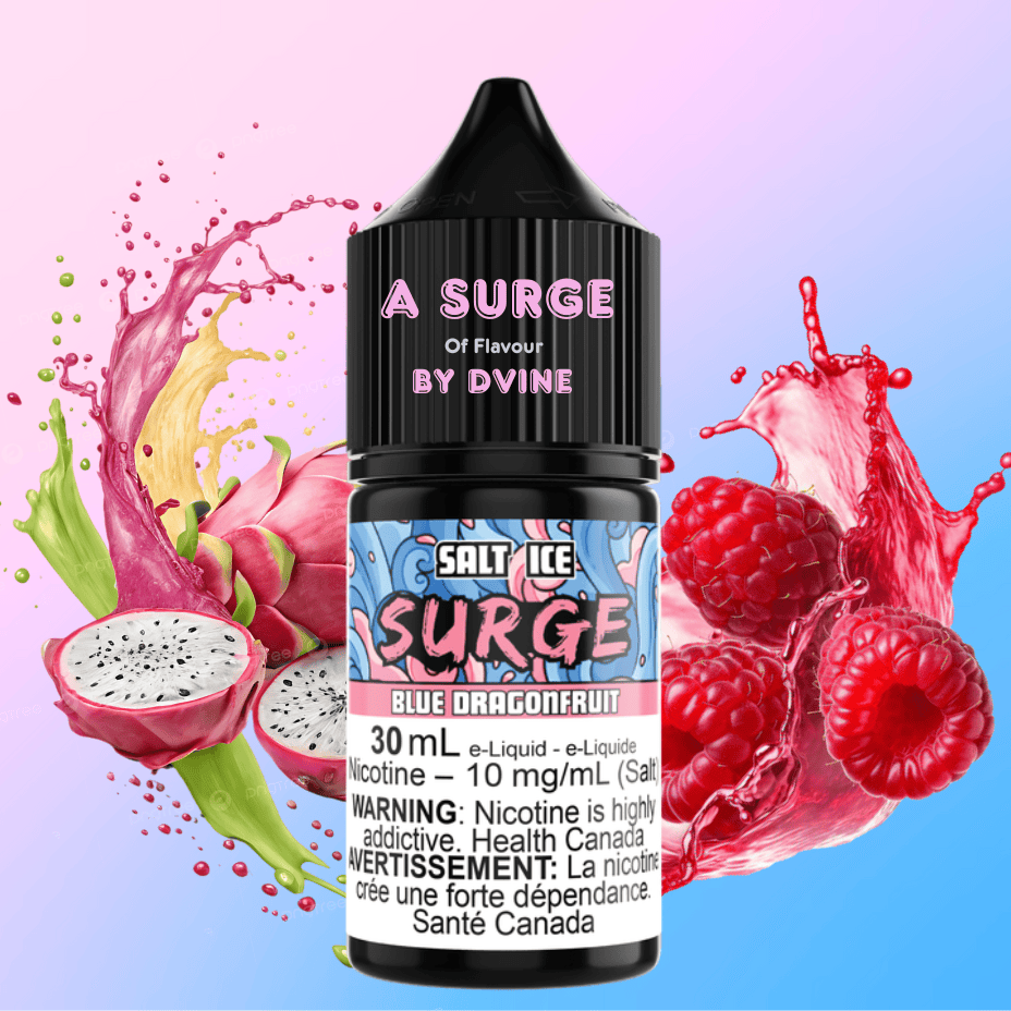 Surge E-Liquid-Blue Dragonfruit Ice Salt 30ml Steinbach Vape SuperStore and Bong Shop Manitoba Canada