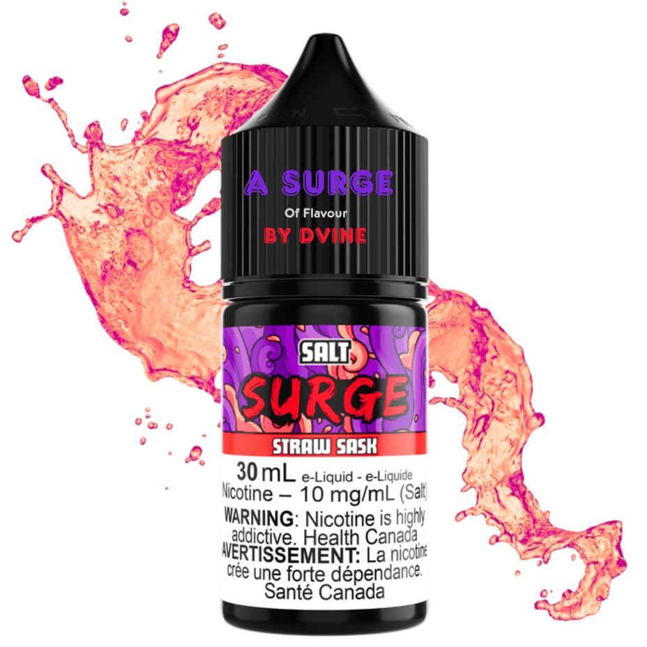 Surge E-Liquid-Straw Sask Salt 30ml Steinbach Vape SuperStore and Bong Shop Manitoba Canada