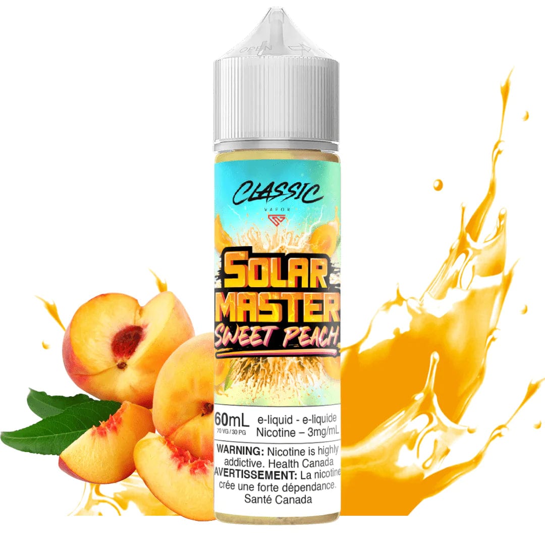 Sweet Peach by Solar Master E-Liquid 3mg Steinbach Vape SuperStore and Bong Shop Manitoba Canada