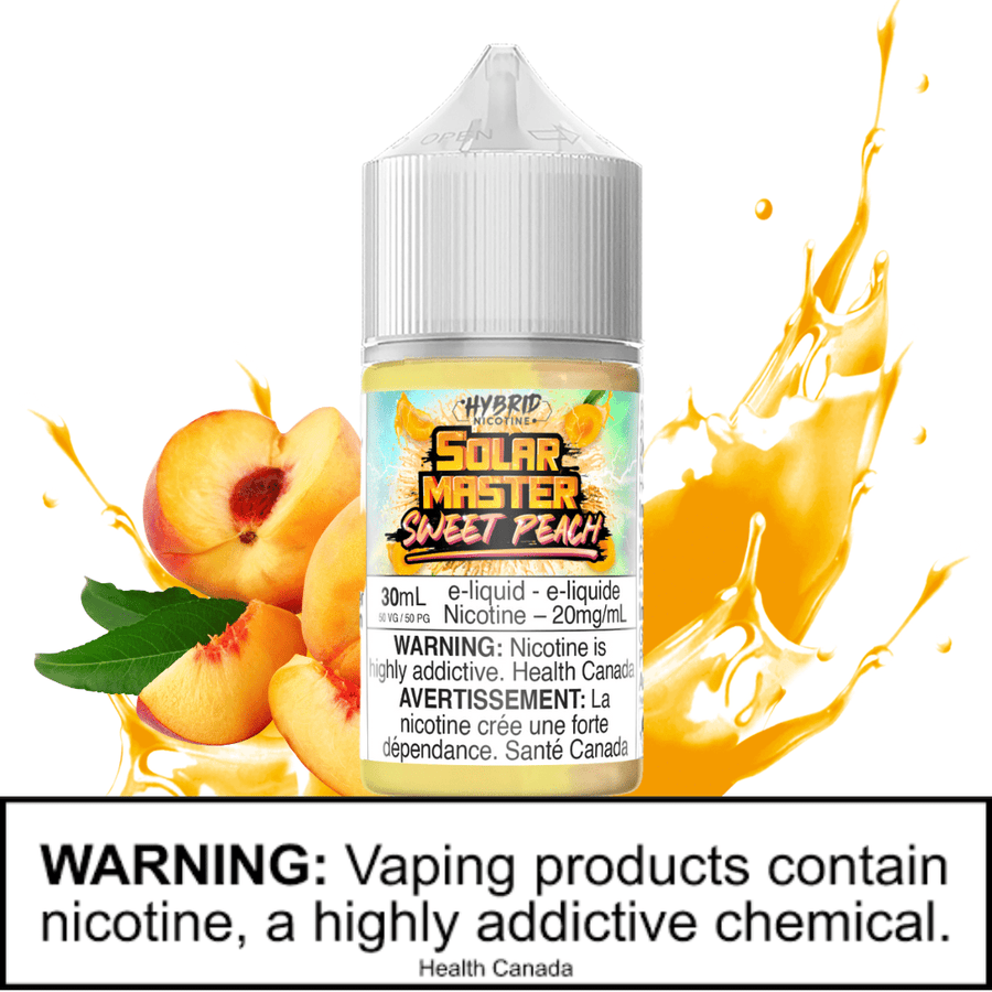 Sweet Peach Salt by Solar Master E-liquid 10mg Steinbach Vape SuperStore and Bong Shop Manitoba Canada