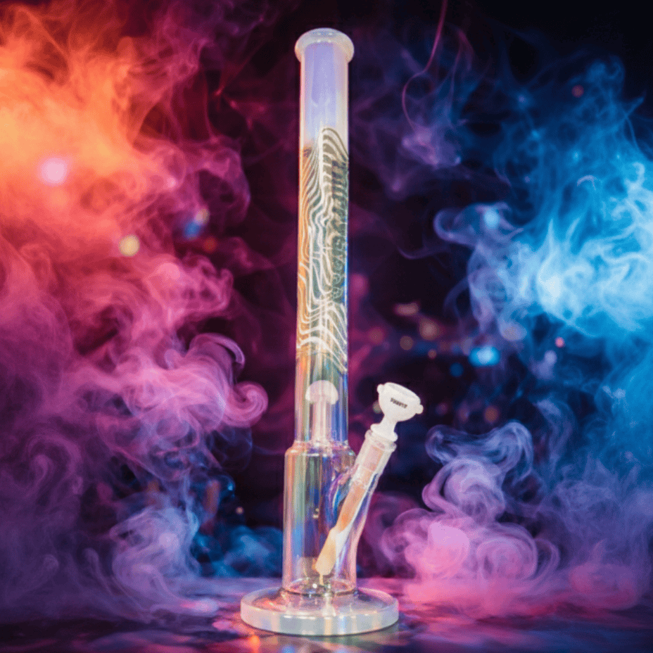 Trippy Glass 5mm Quad 8-Arm Tree Perc Straight Tube-23" Straight Steinbach Vape SuperStore and Bong Shop Manitoba Canada