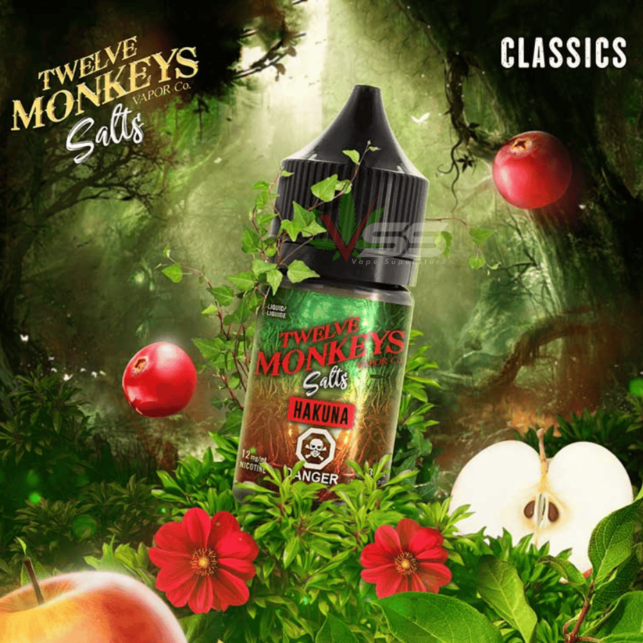 Twelve Monkeys Salt 30ml-Hakuna Steinbach Vape SuperStore and Bong Shop Manitoba Canada