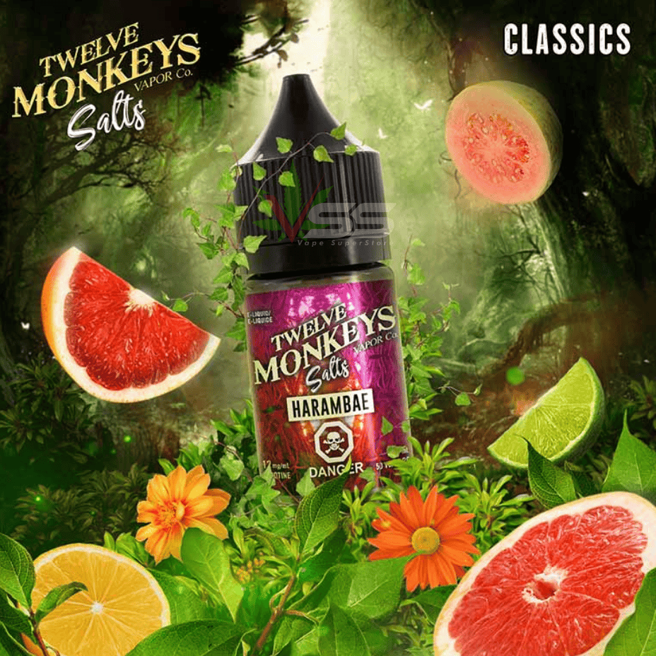 Twelve Monkeys Salt 30ml-Harambae Ice Steinbach Vape SuperStore and Bong Shop Manitoba Canada