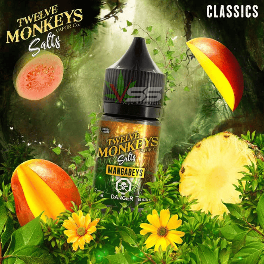 Twelve Monkeys Salt 30ml-Mangabeys Ice Steinbach Vape SuperStore and Bong Shop Manitoba Canada