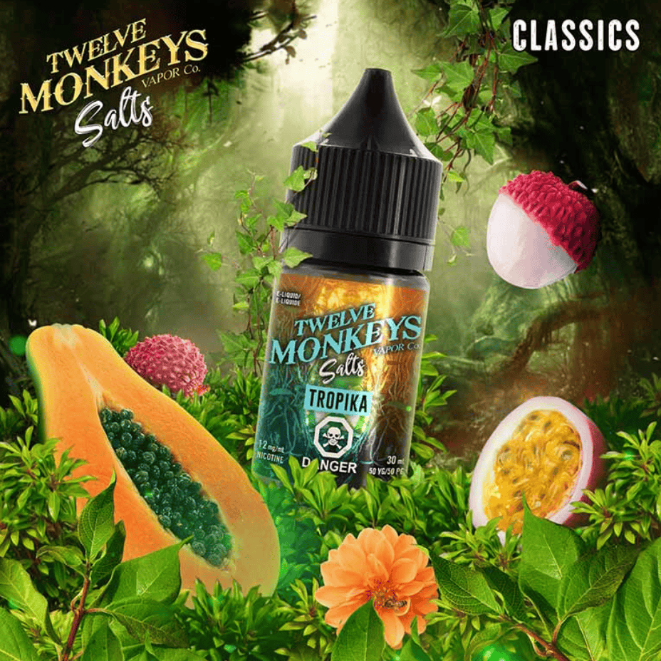 Twelve Monkeys Salt 30ml - Tropika Steinbach Vape SuperStore and Bong Shop Manitoba Canada