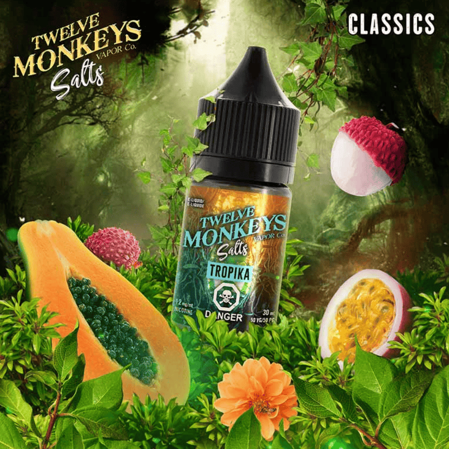 Twelve Monkeys Salt 30ml - Tropika Steinbach Vape SuperStore and Bong Shop Manitoba Canada