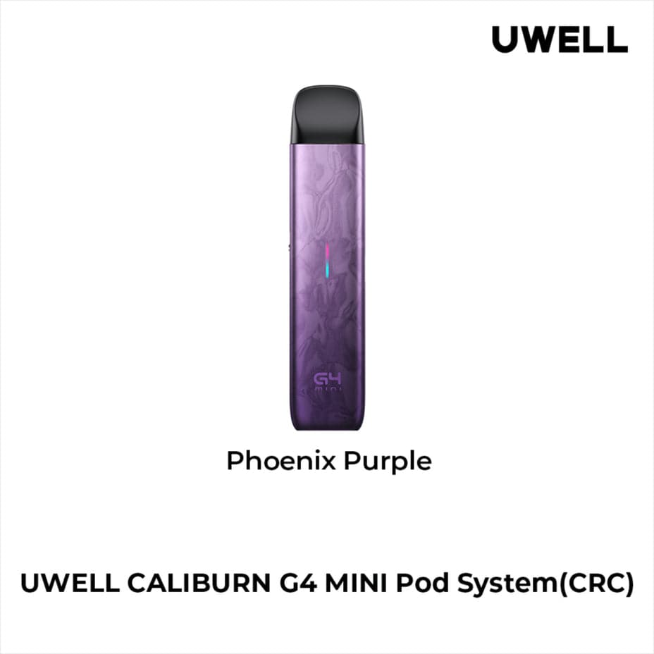 Uwell Caliburn G4 Mini Pod Kit Phoenix Purple Steinbach Vape SuperStore and Bong Shop Manitoba Canada