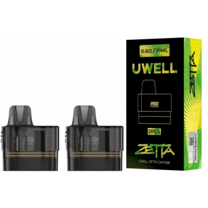 Uwell Zetta Replacement Pods-2/pkg 0.6ohm Steinbach Vape SuperStore and Bong Shop Manitoba Canada