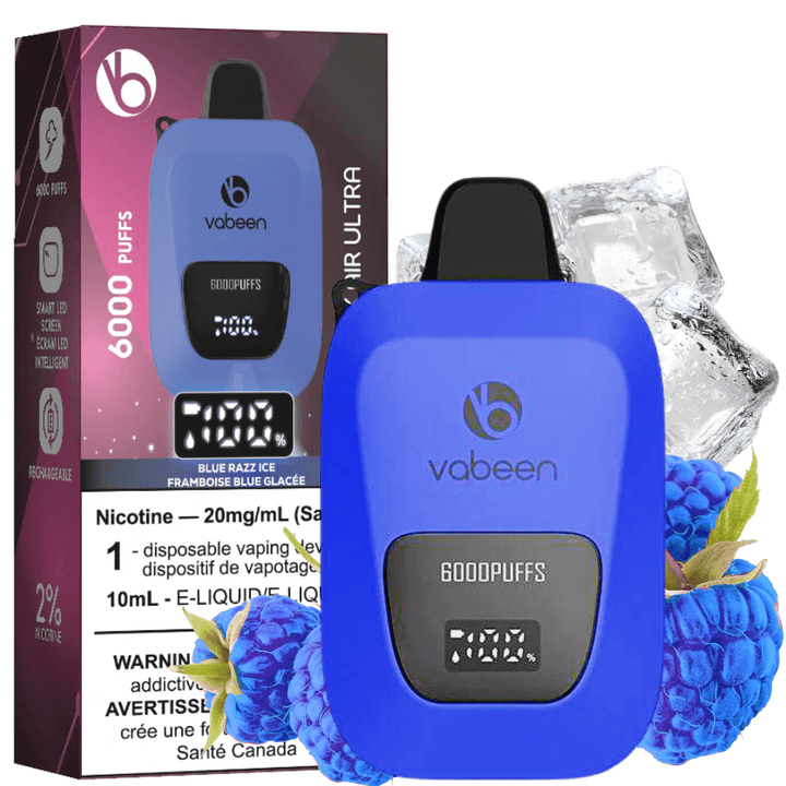 Vabeen Flex Air Ultra 6000-Blue Raspberry Ice 20mg / 13mL Steinbach Vape SuperStore and Bong Shop Manitoba Canada