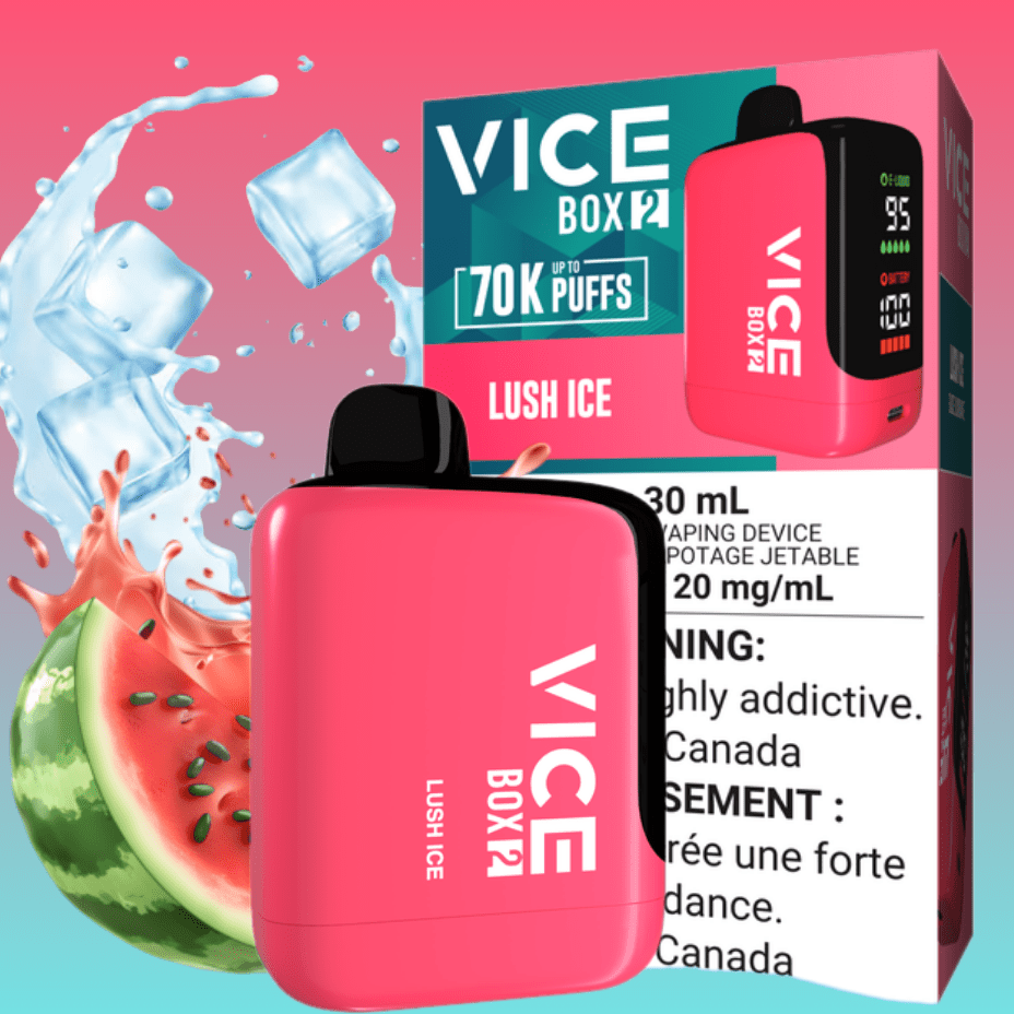 Vice Box 2 70k Disposable Vape - Lush Ice 70K / 20mg/mL Steinbach Vape SuperStore and Bong Shop Manitoba Canada