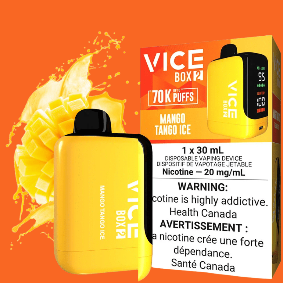Vice Box 2 70k Disposable Vape - Mango Tango 70K / 20mg/mL Steinbach Vape SuperStore and Bong Shop Manitoba Canada