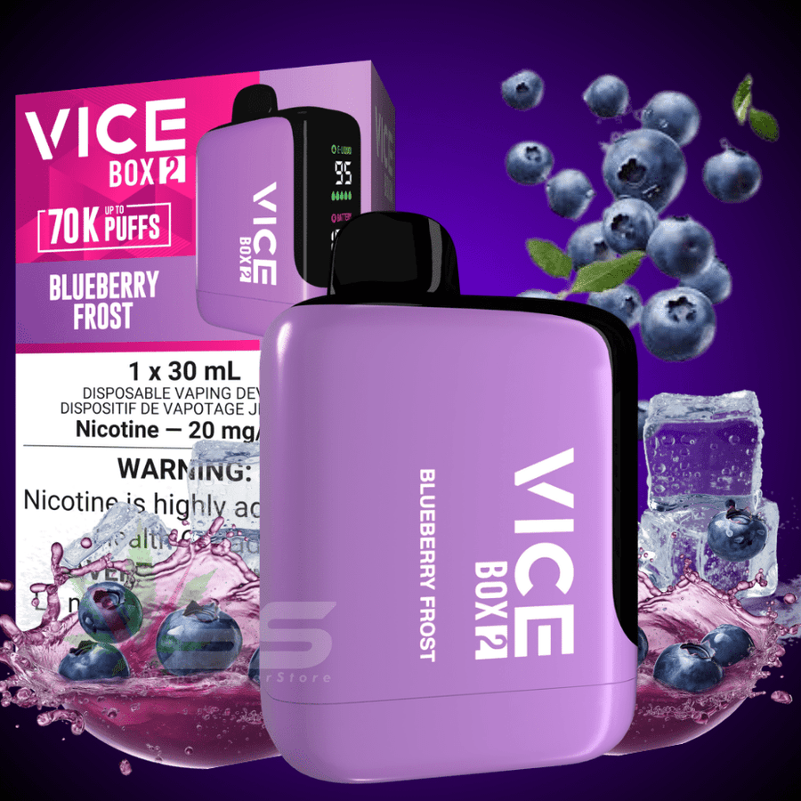 Vice Box 2 Disposable Vape-Blueberry Frost Steinbach Vape SuperStore and Bong Shop Manitoba Canada