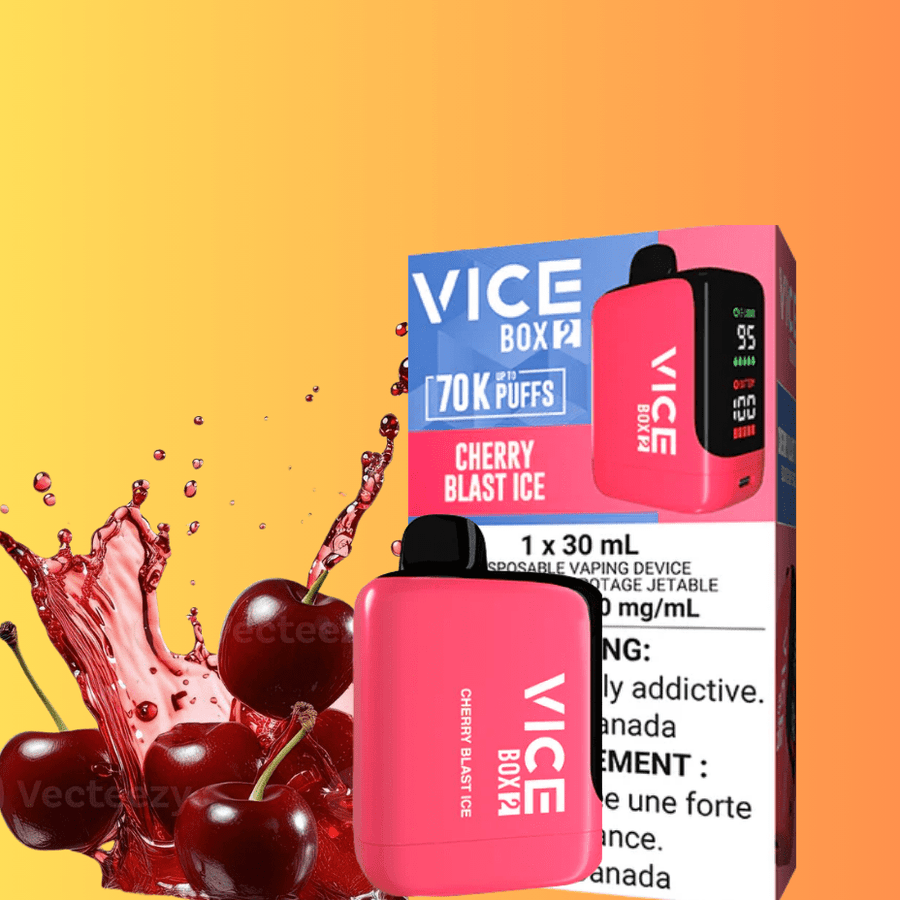 Vice Box 2 Disposable Vape-Cherry Blast Ice Steinbach Vape SuperStore and Bong Shop Manitoba Canada