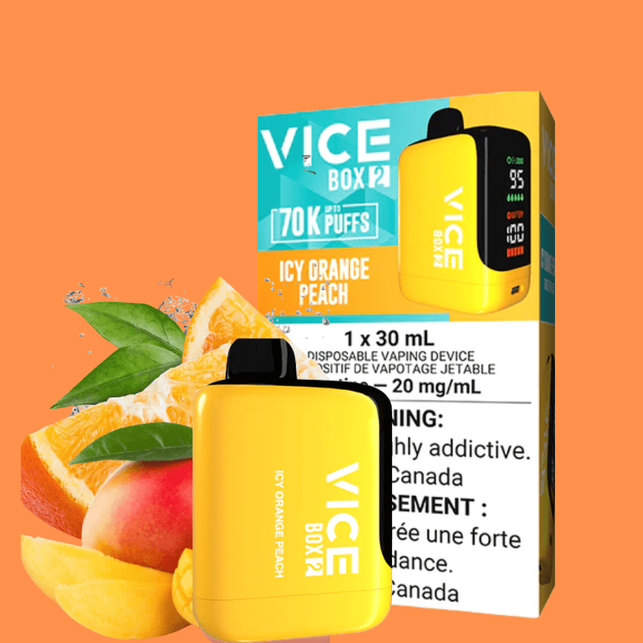Vice Box 2 Disposable Vape-Icy Orange Peach Steinbach Vape SuperStore and Bong Shop Manitoba Canada