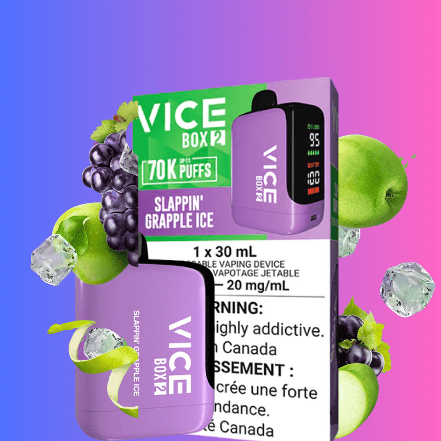 Vice Box 2 Disposable Vape-Slappin Grapple Ice Steinbach Vape SuperStore and Bong Shop Manitoba Canada
