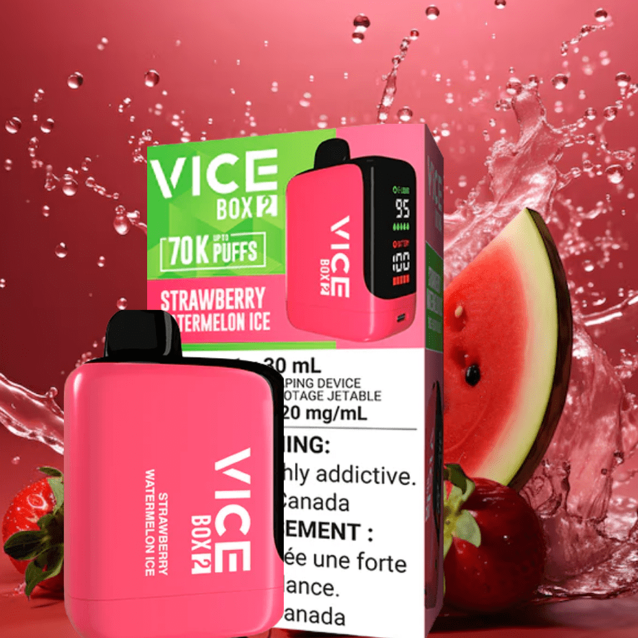 Vice Box 2 Disposable Vape-Strawberry Watermelon Ice Steinbach Vape SuperStore and Bong Shop Manitoba Canada