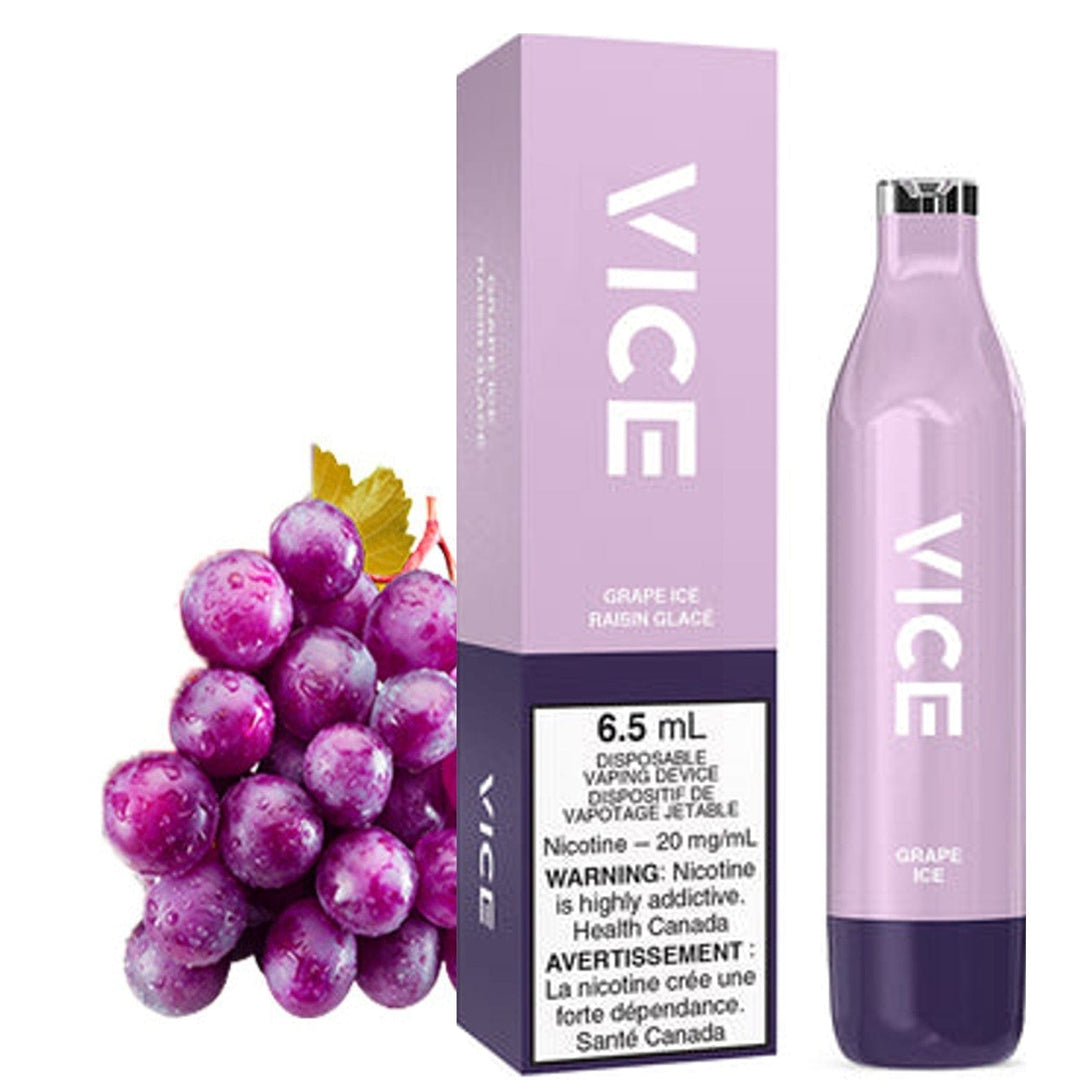 Vice Disposable Vape-Grape Ice 2500 Puffs / 20mg Steinbach Vape SuperStore and Bong Shop Manitoba Canada