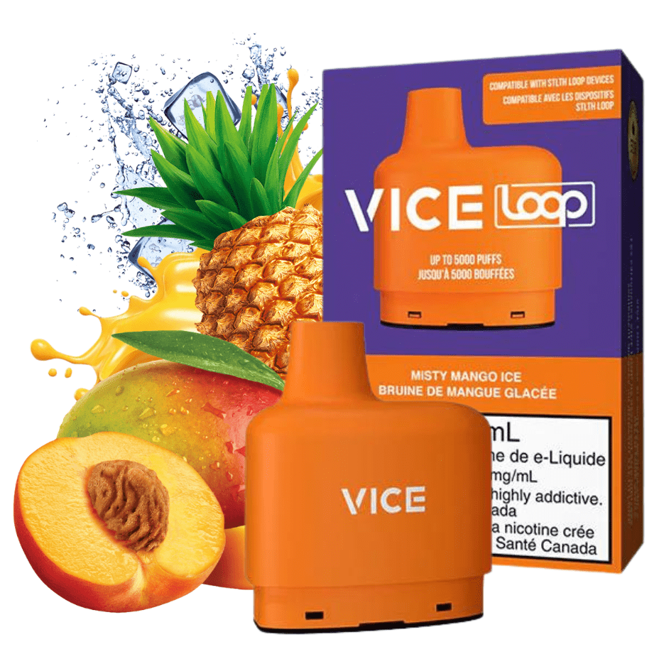 Vice LOOP STLTH Loop Vice Pods-Misty Mango Ice 20mg / 5000Puffs STLTH Loop Vice Pods-Misty Mango Ice-Steinbach Vape SuperStore Canada