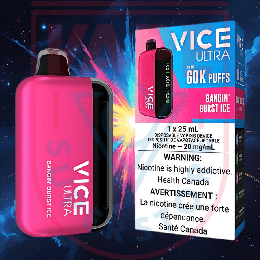 Vice Ultra 60K Disposable Vape - Bangin' Burst Ice Steinbach Vape SuperStore and Bong Shop Manitoba Canada