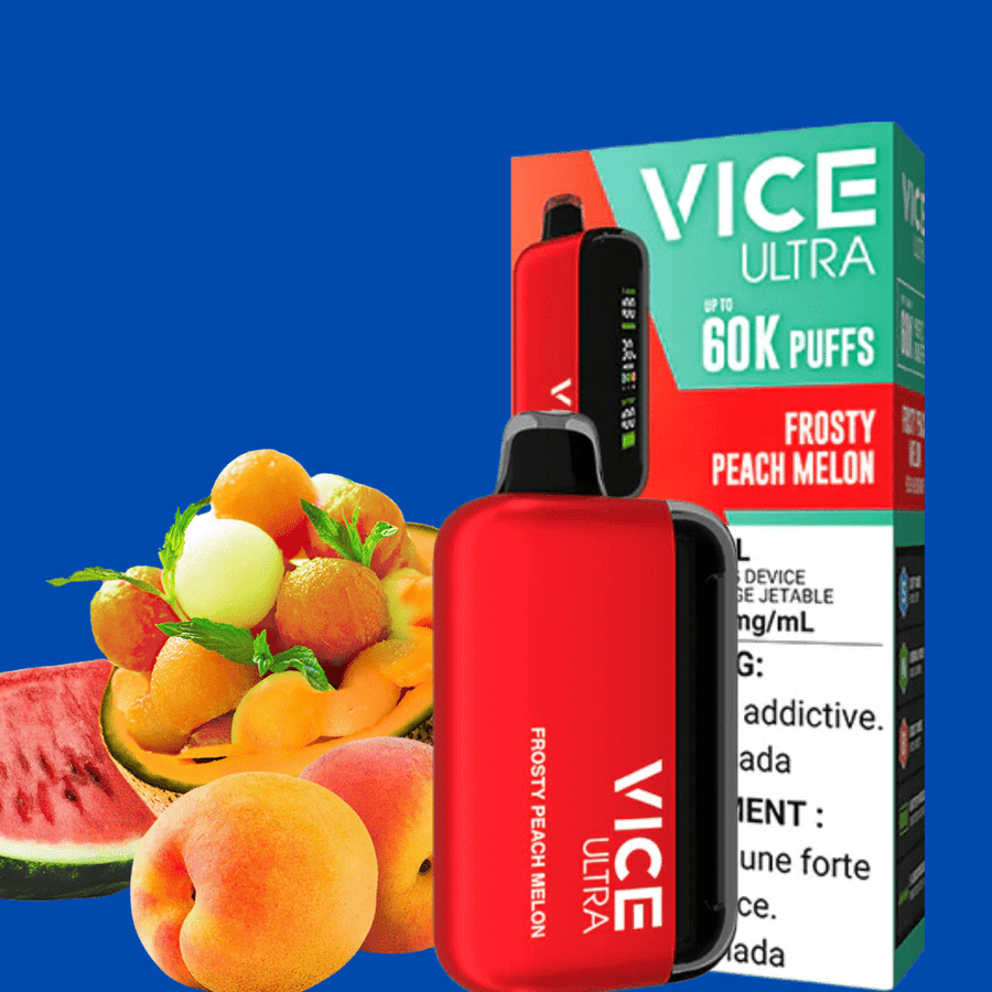 Vice Ultra 60K Disposable Vape - Frosty Peach Melon Steinbach Vape SuperStore and Bong Shop Manitoba Canada