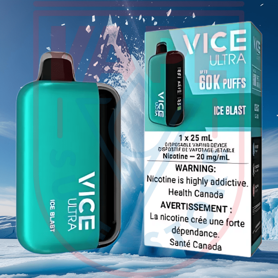 Vice Ultra 60K Disposable Vape - Ice Blast Steinbach Vape SuperStore and Bong Shop Manitoba Canada