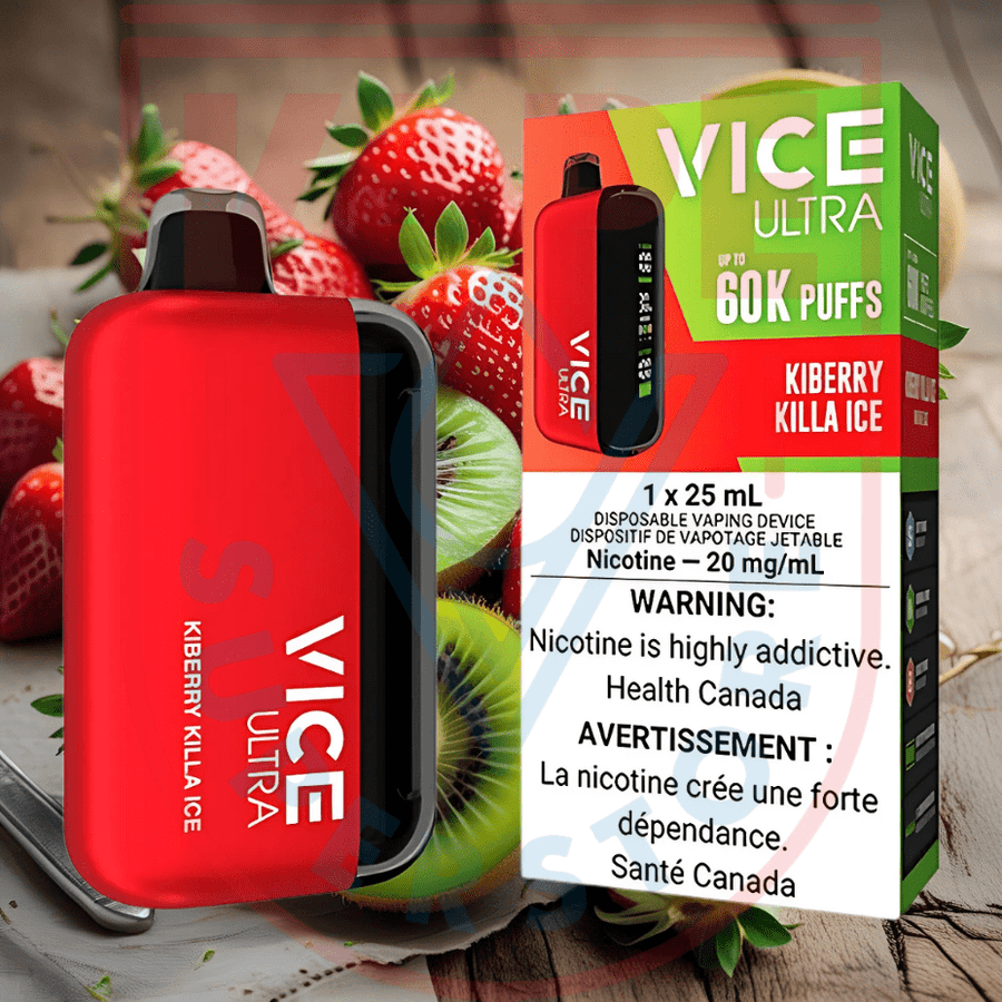 Vice Ultra 60K Disposable Vape - Kiberry Killa Ice Steinbach Vape SuperStore and Bong Shop Manitoba Canada