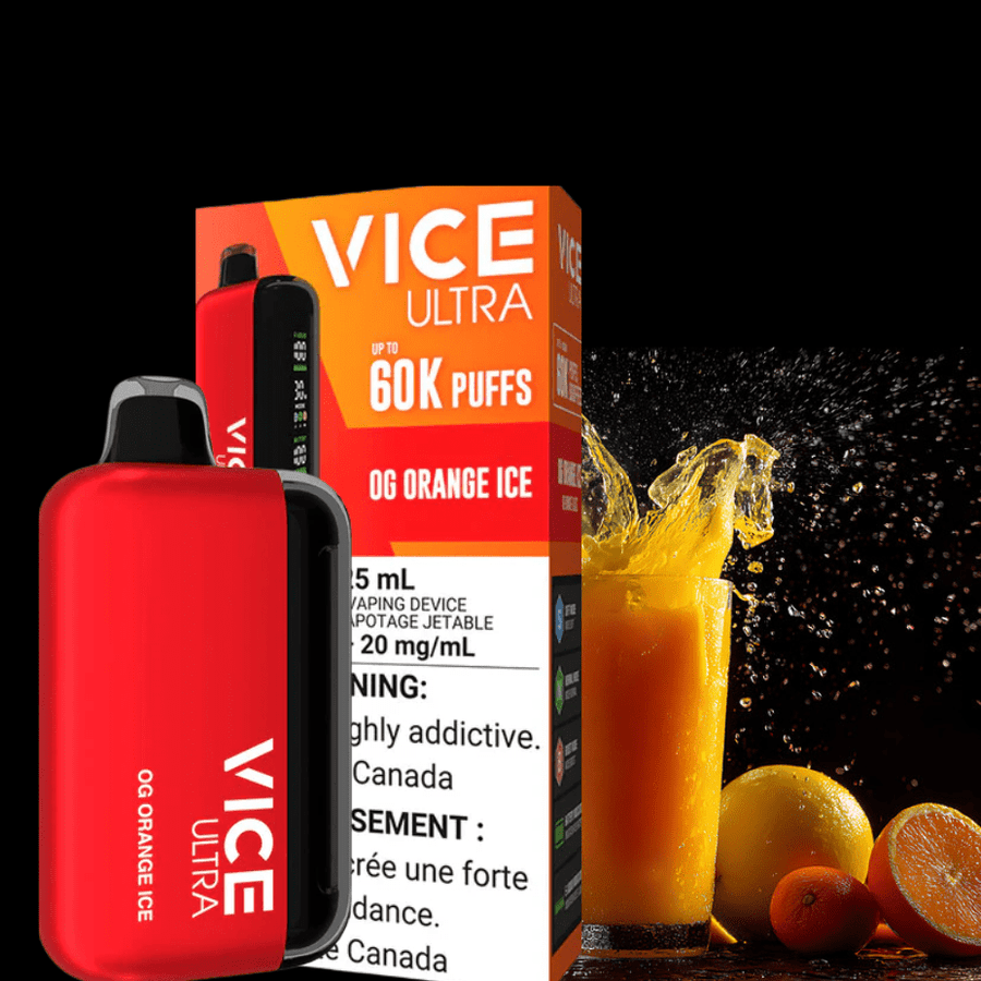Vice Ultra 60K Disposable Vape - OG Orange Ice Steinbach Vape SuperStore and Bong Shop Manitoba Canada