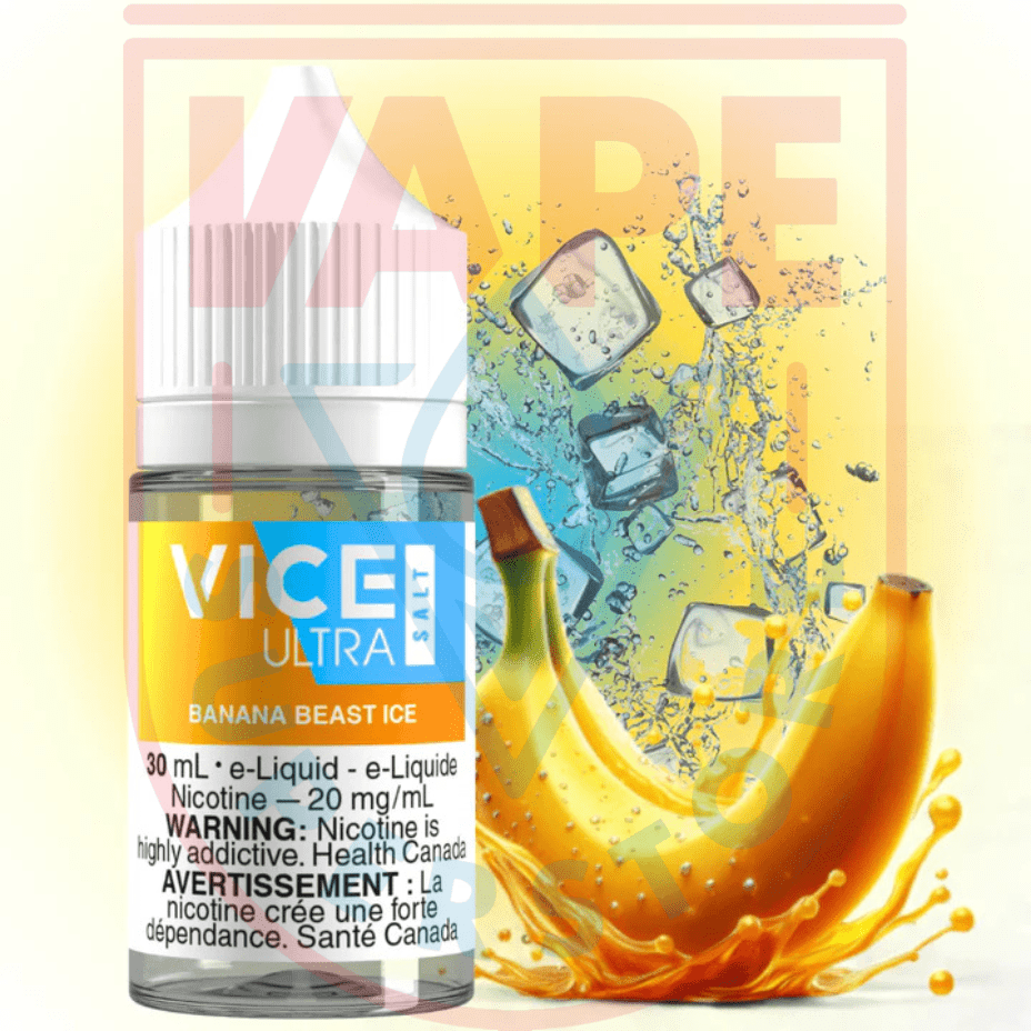 Vice Ultra Salt - Banana Beast Ice 20mg Steinbach Vape SuperStore and Bong Shop Manitoba Canada