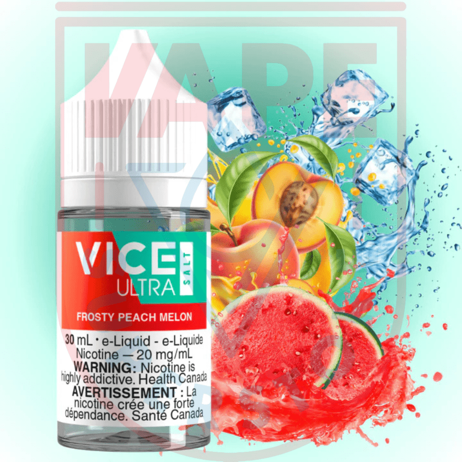 Vice Ultra Salt - Frosty Peach Melon 20mg Steinbach Vape SuperStore and Bong Shop Manitoba Canada