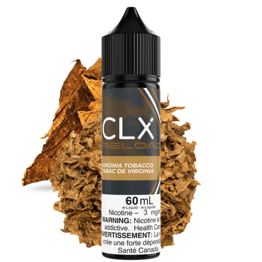 Virginia Tobacco by CLX Reload E-liquid 60mL / 0mg Steinbach Vape SuperStore and Bong Shop Manitoba Canada