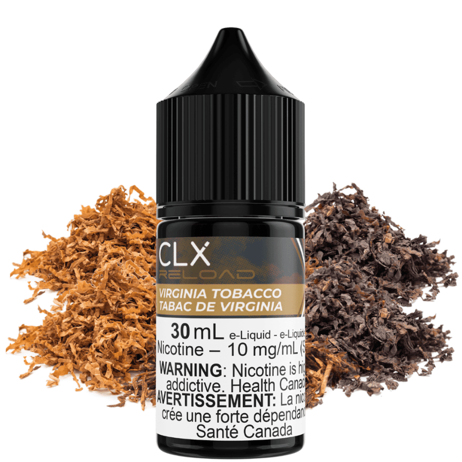 Virginia Tobacco Salt by CLX Reload E-Liquid 30mL / 10mg Steinbach Vape SuperStore and Bong Shop Manitoba Canada