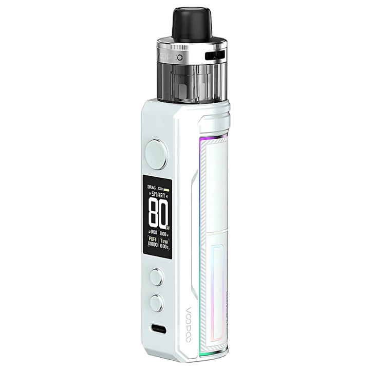 VooPoo Drag X2 Pod Mod Kit-80W Opal White Steinbach Vape SuperStore and Bong Shop Manitoba Canada