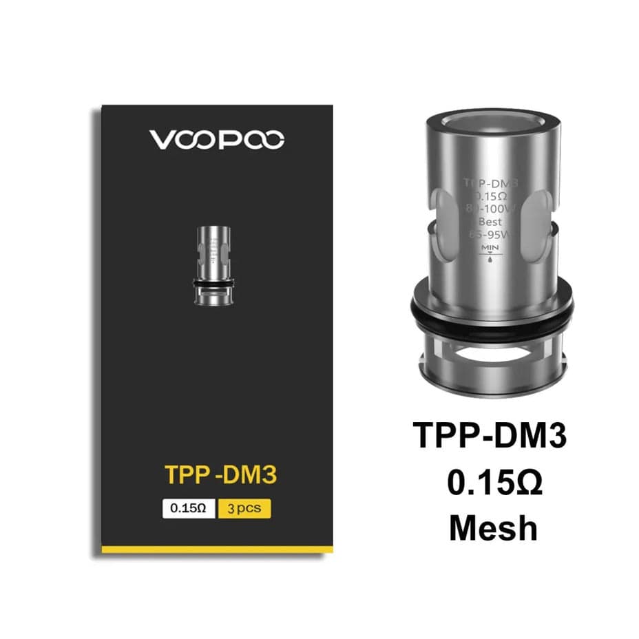 VooPoo TPP Coils - 3pck DM3 0.3ohm Steinbach Vape SuperStore and Bong Shop Manitoba Canada