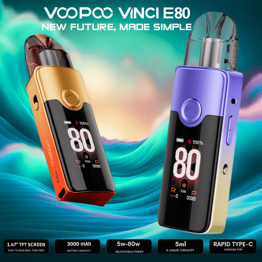 VooPoo Vinci E80 Pod Kit - 3000mAh Steinbach Vape SuperStore and Bong Shop Manitoba Canada
