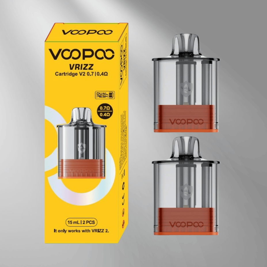 VooPoo Vrizz V2 Replacement Pods 15ML (2 Pack) 0.7ohm Steinbach Vape SuperStore and Bong Shop Manitoba Canada