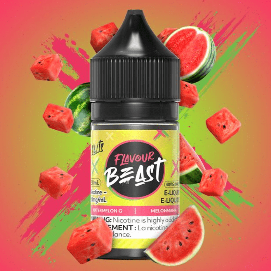 Watermelon G Salts by Flavour Beast E-Liquid 30ml / 20mg Steinbach Vape SuperStore and Bong Shop Manitoba Canada