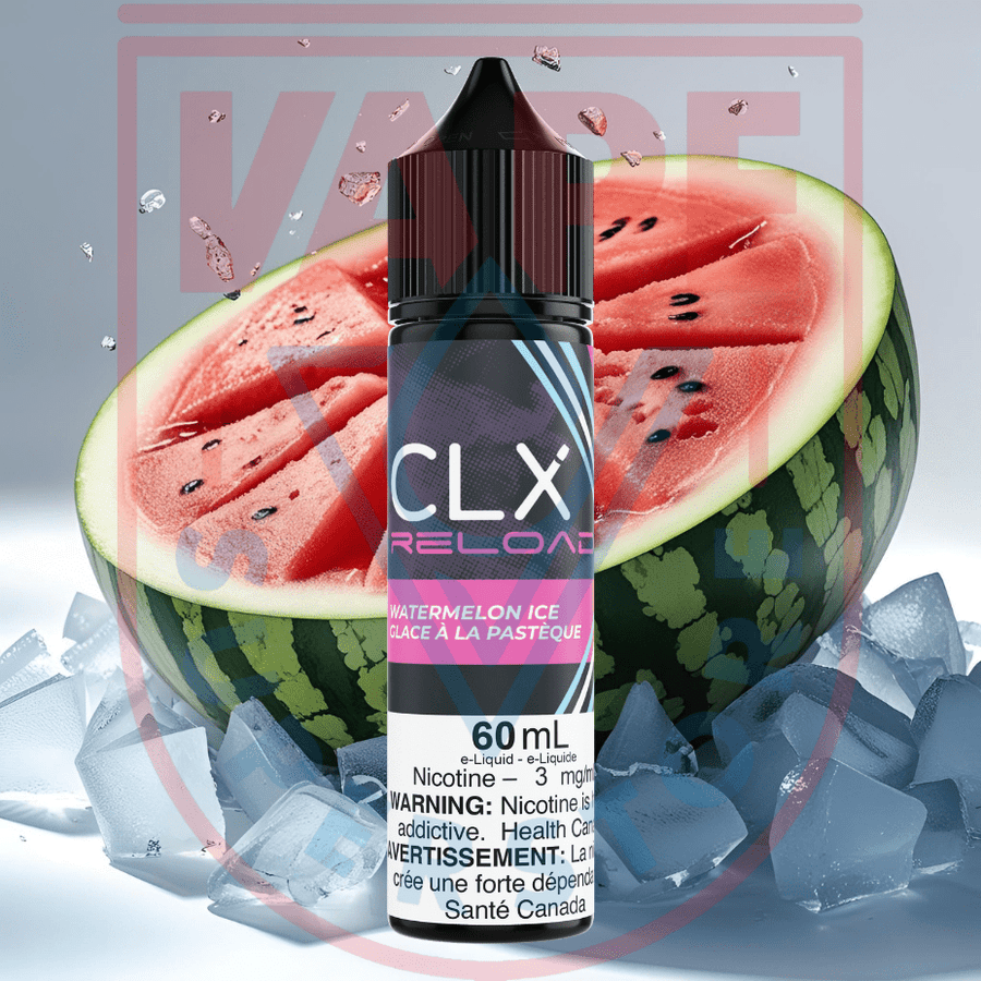 Watermelon Ice by CLX Reload E-liquid Steinbach Vape SuperStore and Bong Shop Manitoba Canada