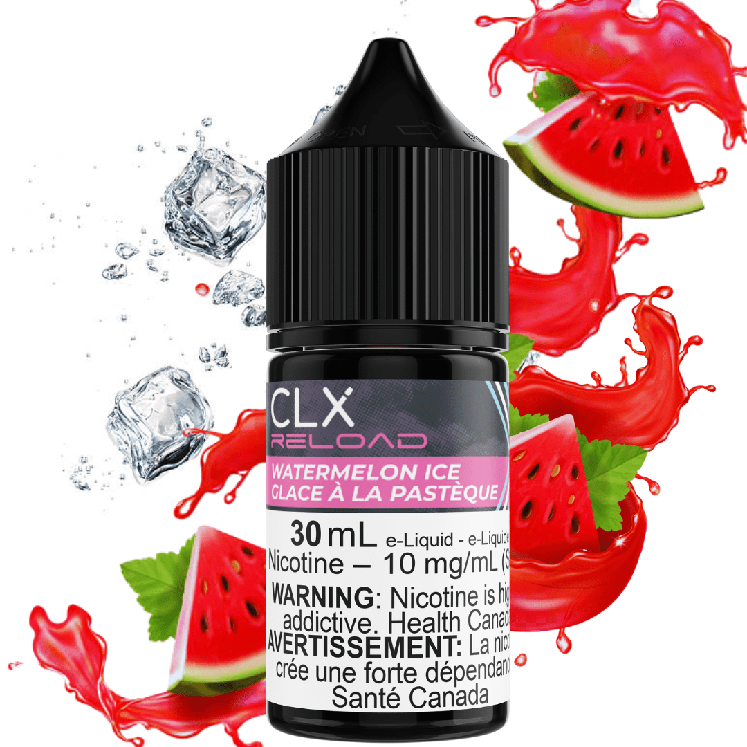 Watermelon Ice Salt by CLX Reload E-Liquid 30mL / 10mg Steinbach Vape SuperStore and Bong Shop Manitoba Canada