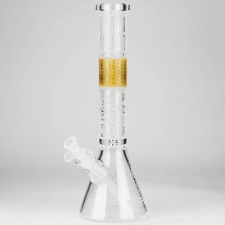 WENEED 7mm Eternal Rose Beaker 15" Yellow Steinbach Vape SuperStore and Bong Shop Manitoba Canada