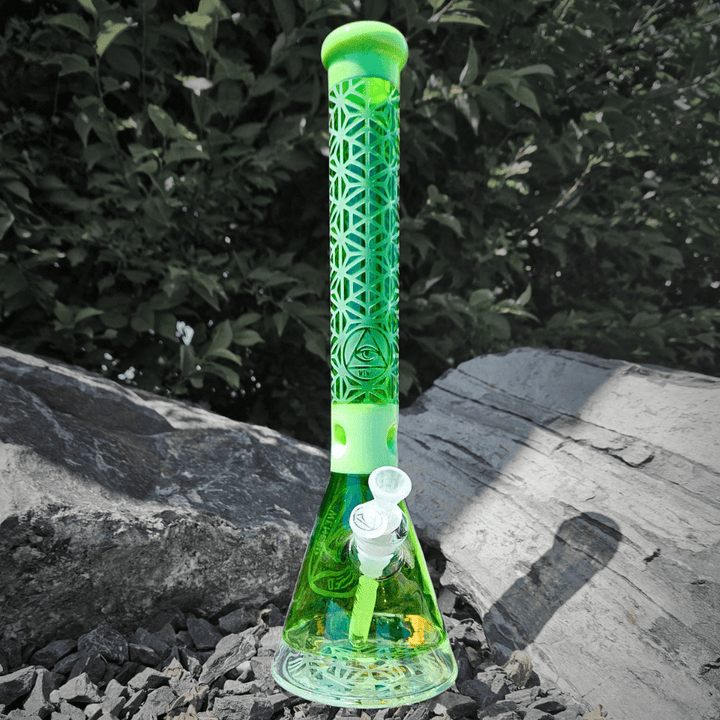 WENEED Lattice Web 7mm Beaker-18" 18in 7mm / Mint Green Steinbach Vape SuperStore and Bong Shop Manitoba Canada